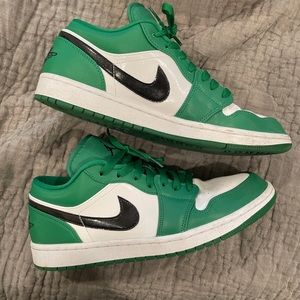 Jordan 1 low patent pine green